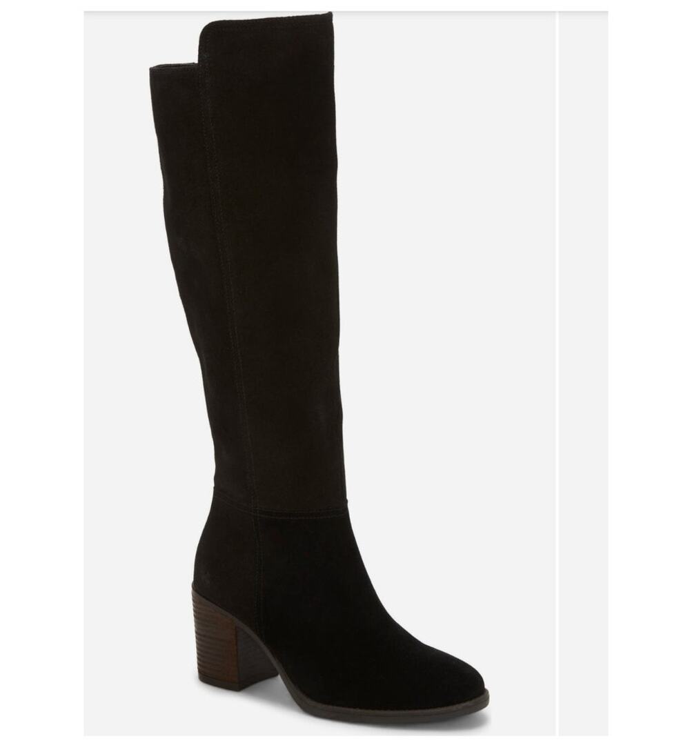 NIB Lucky Bonnay Knee High Leather Boot Black 6.5